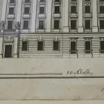 Dokumentációs részletfotó 3 – Martinelli / Kleiner: Az Invalidus-ház metszetpárja
