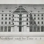 Dokumentációs részletfotó 8 – Martinelli / Kleiner: Az Invalidus-ház metszetpárja