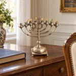 Enteriőr-látványkép – Orosz ezüst hanukkia